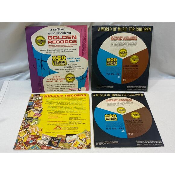 4 vintage Little Golden Records 1960s - Picture 6 of 11